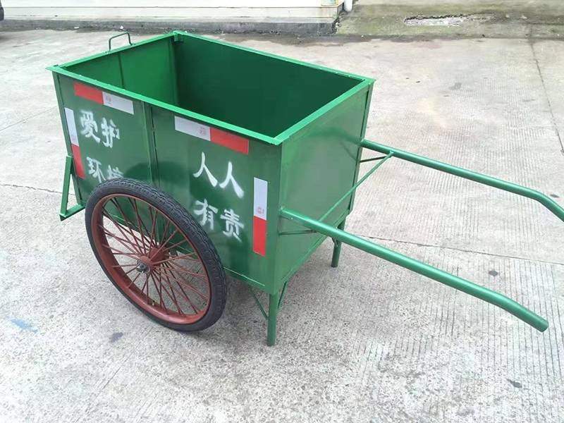 鐵闆垃圾手推車